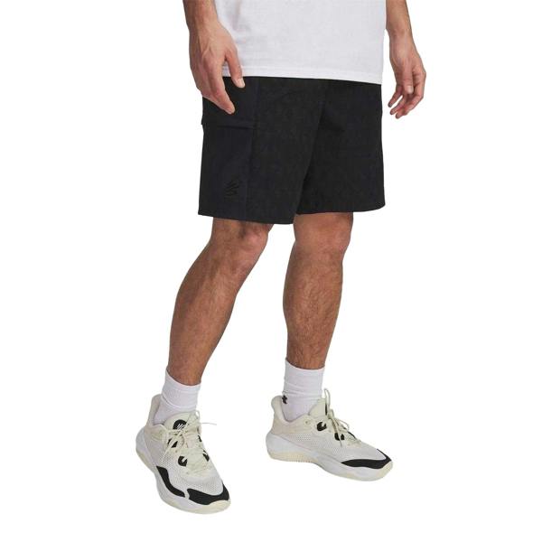 Under Armour Mens Water Repellent Basketball Shorts - Black - 