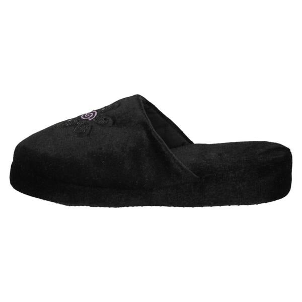 Spot On Ladies Spot On Flower Detailed Mule Slippers 20J4686