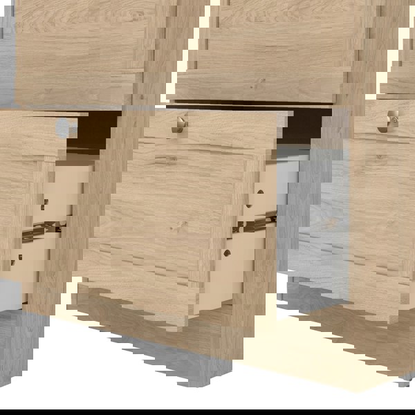 Furniture To Go Brande Chest with 3 Frame Drawers in Jackson Hickory