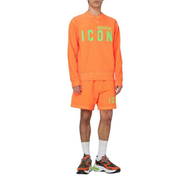 DSQUARED2 Icon Orange Crew Neck Jumoper XS