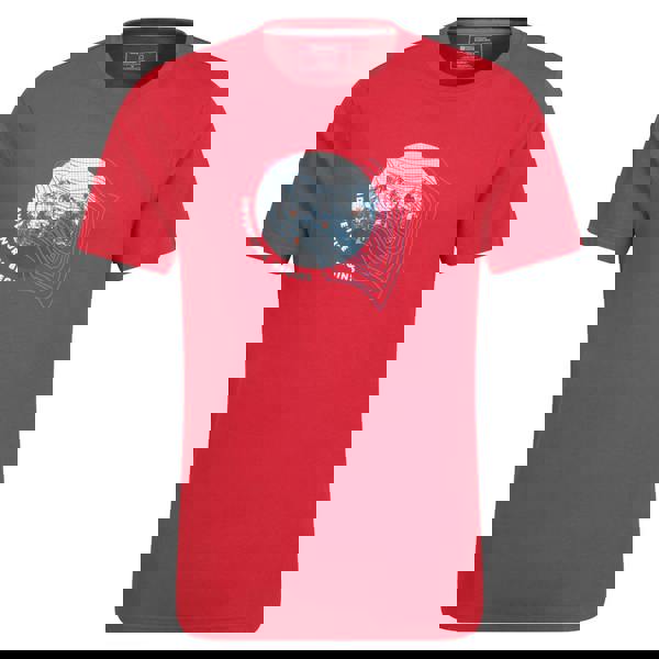 Mountain Warehouse Mens Adventure Begins Organic Cotton T-Shirt - Red