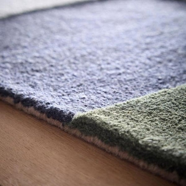 The Rugs Retro Deco Geometric Wool Rug - Statement Piece