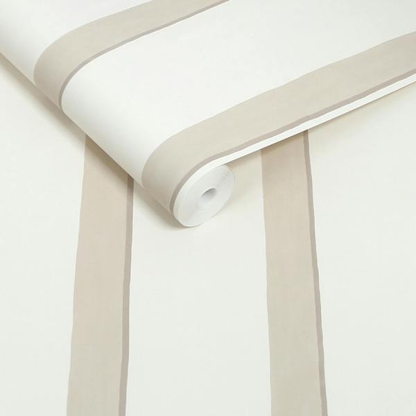 Next Natural Painted Stripe Wallpaper