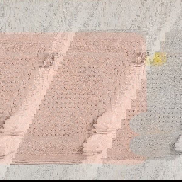 Cotton Bath Mat Dusty Pink