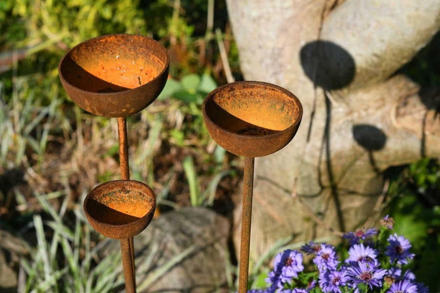 Savage Works Rain Catcher Bundle | Rain Catcher Trio | Rustic Garden Gift
