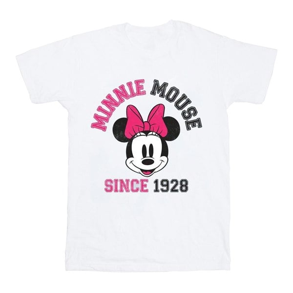 Disney Girls Since 1928 Minnie Mouse Cotton T-Shirt - White