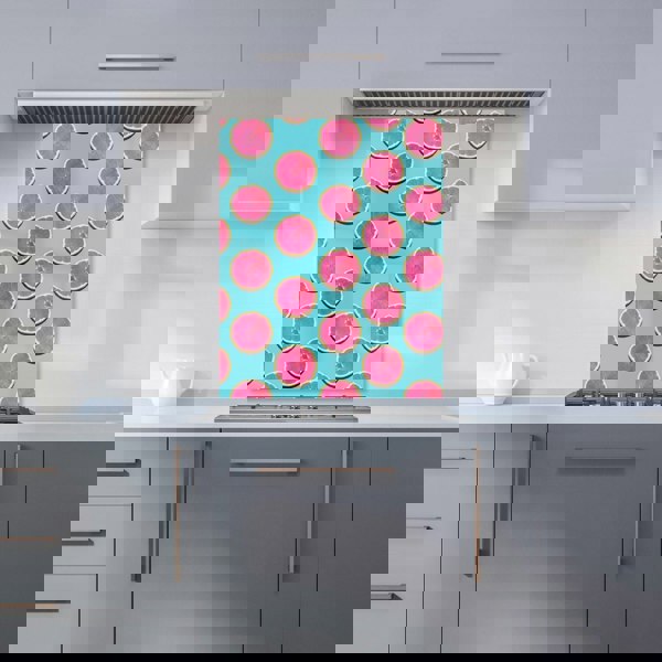 Warren Reed - Designer Fruity Pattern Of Pink Grapefruit Kitchen Splashback