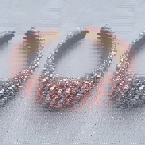 Pearl headband with Crystal Pink