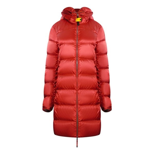 Parajumpers Marion Red Long Hooded Down Jacket S