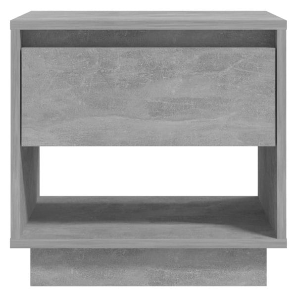 Berkfield Bedside Cabinet Concrete Grey 45x34x44 cm Engineered Wood