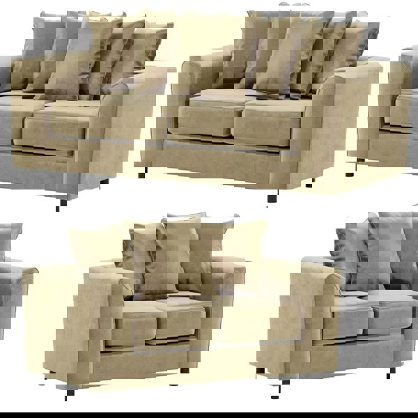 Furnishings For Less Brooklyn Full Foam Plush Velvet Sofa Suite