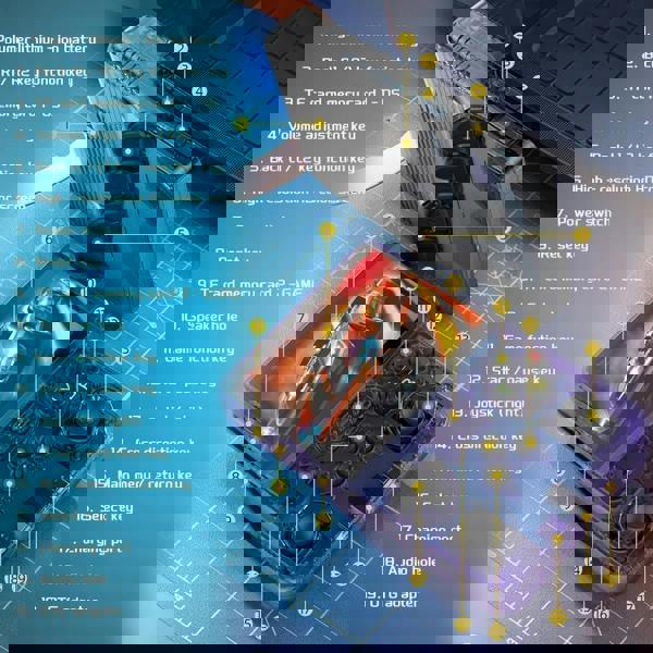 Dyzi R36S Retro Handheld Game Console 128GB Purple 3.5" IPS Screen, 21000+ Games