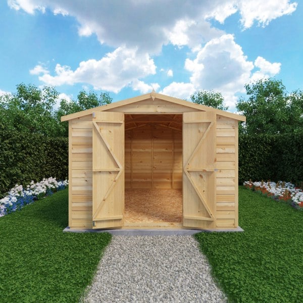 Shire Overlap Double Door 10x8 Storage Shed