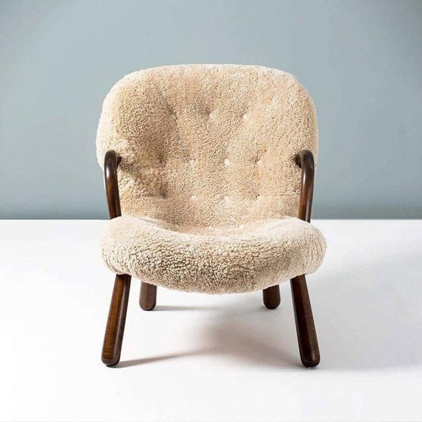 Classic Sheepskin Clam Armchair, Boucle-Weilai Concept-Weilai Concept