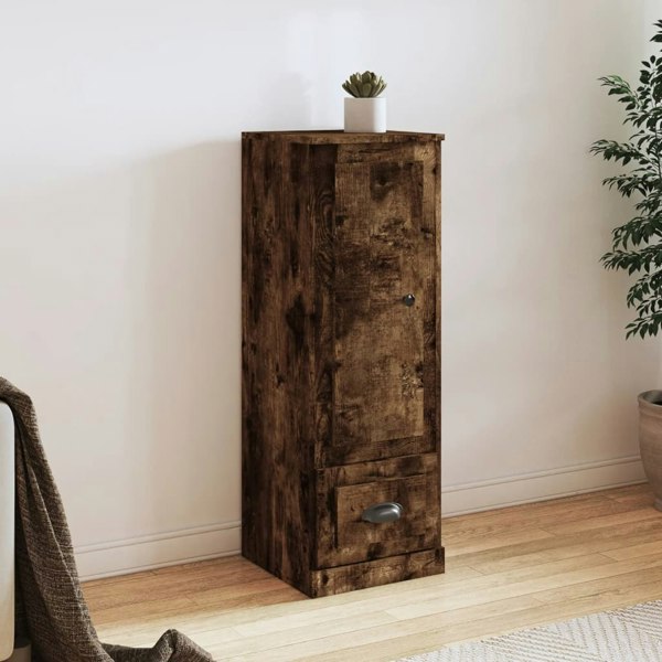 Berkfield Highboard Smoked Oak 36x35.5x103.5 cm Engineered Wood