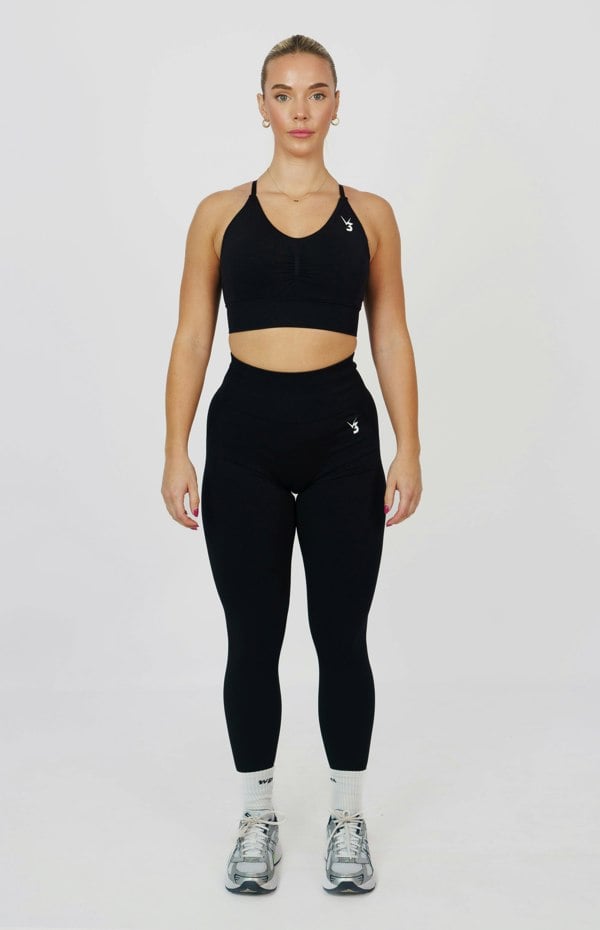 V3 Apparel Tempo Seamless Scrunch Leggings - Black