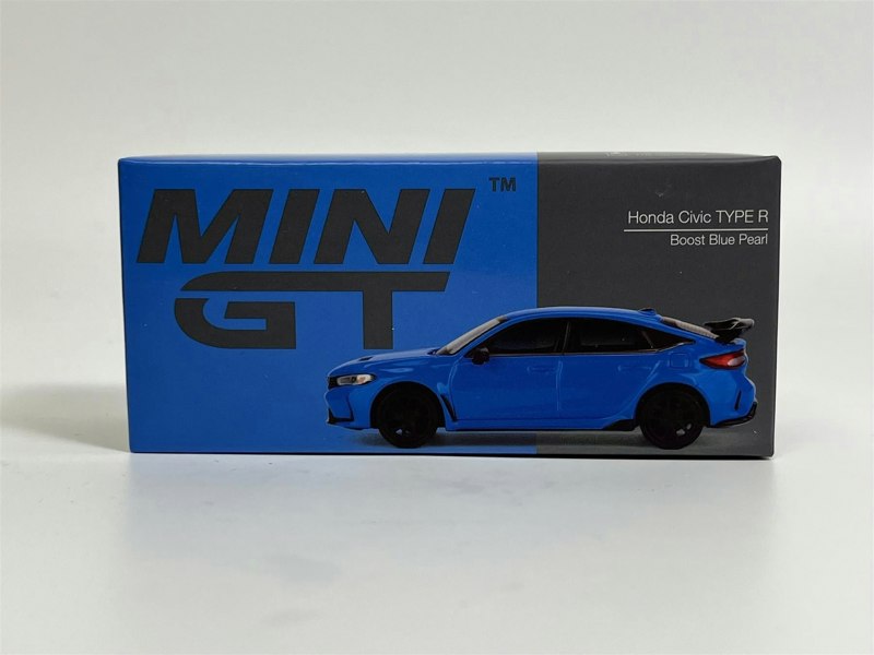 Mini GT Honda Civic Type R Boost Blue Pearl LHD 1:64 Scale Mini GT MGT00637L