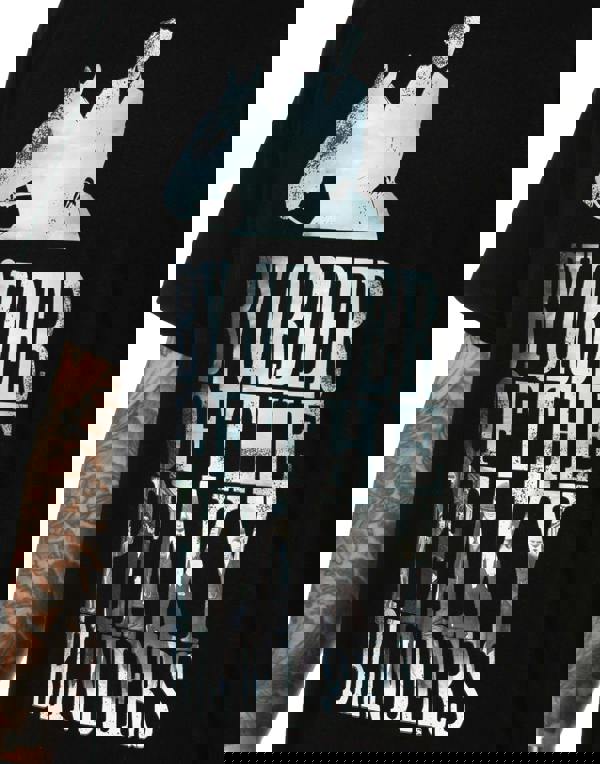 Peaky Blinders Mens Black By Order Of The Peaky Blinders Text Short Sleeve Long Leg Pyjama Set