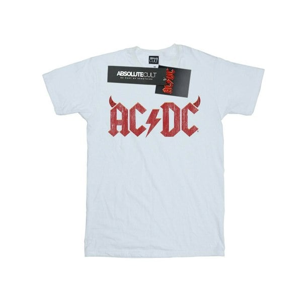 AC/DC Mens Horns Logo T-Shirt - White