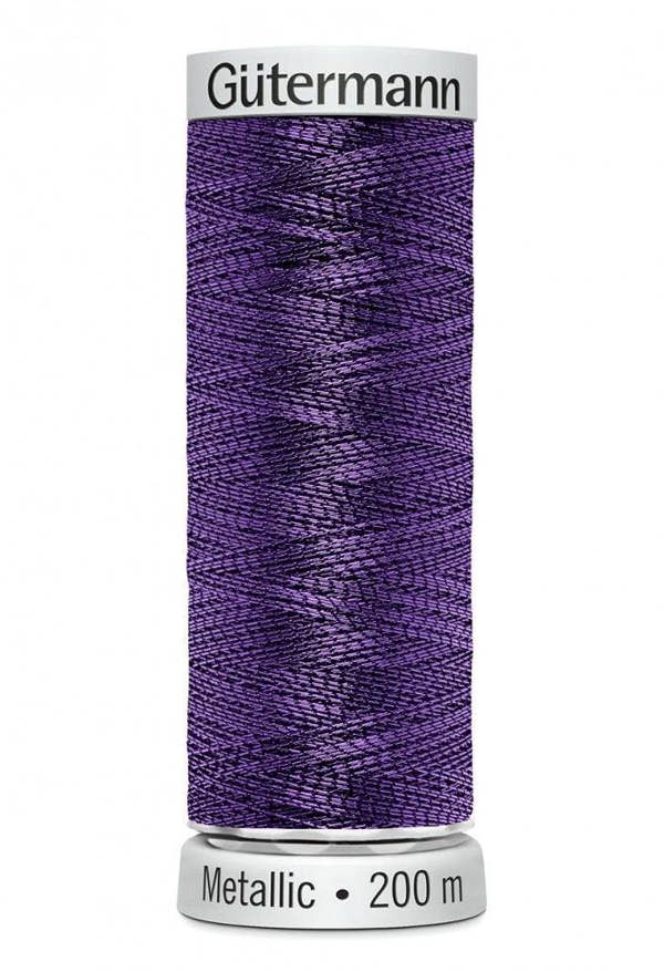 Gutermann Sulky Metallic Embroidery Thread 200m Polyamide, Polyester Thread Suitable For Embroidery
