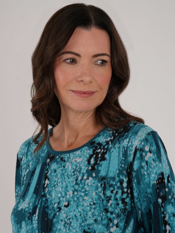 TIGI-Wear Splash Border Print Top