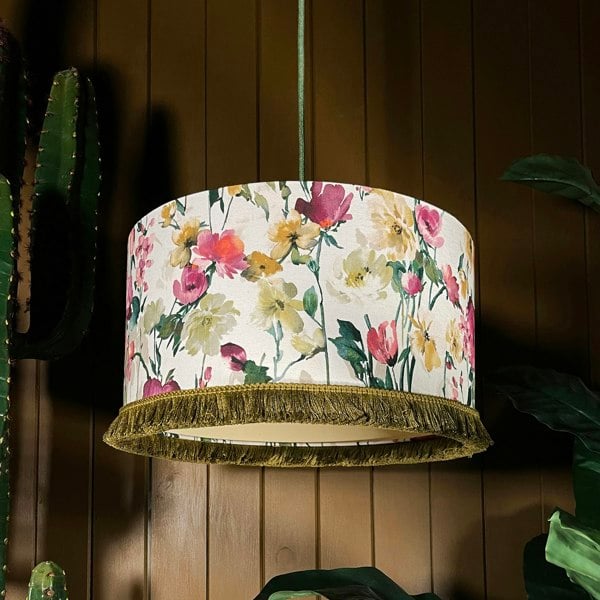 Love Frankie Woodstock Lampshade parchment lining salt