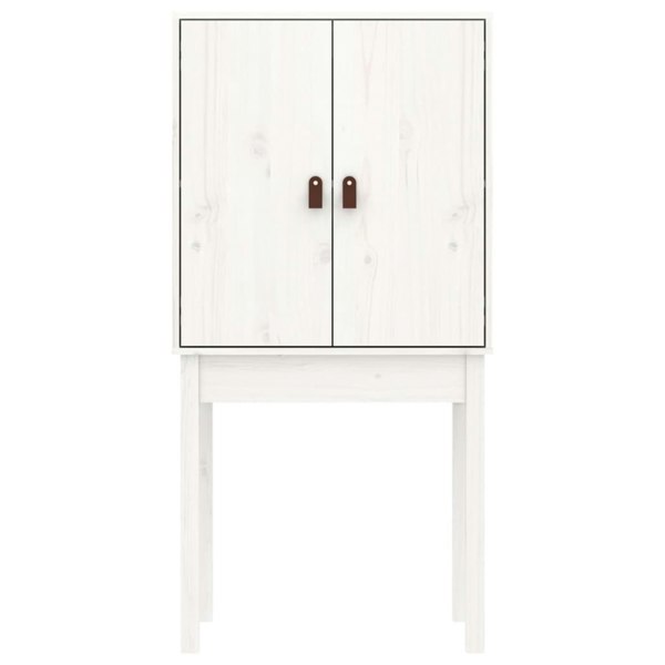Berkfield Highboard White 60x40x120 cm Solid Wood Pine