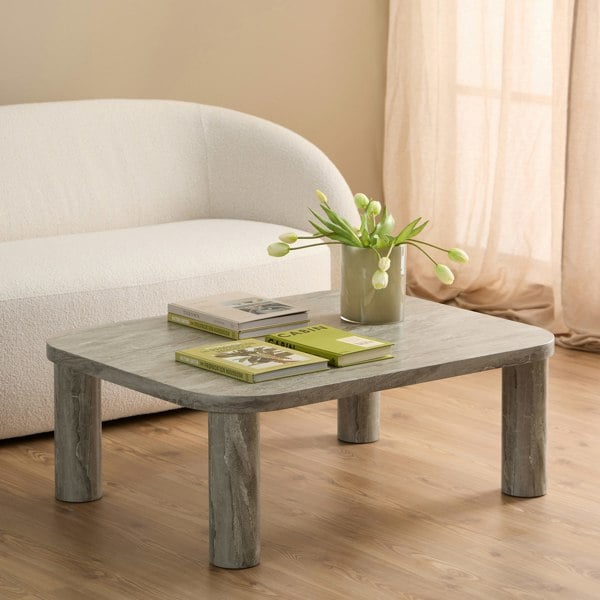 Furniture To Go Solano Rectangular Coffee Table in grey 100 x 75 cm