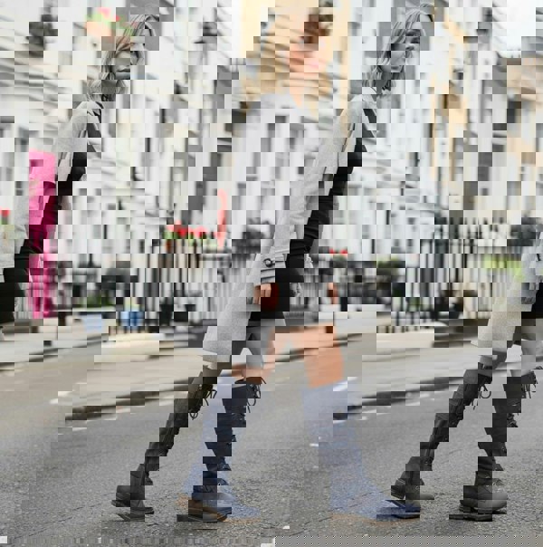 Rieker 94732-14 Womens Knee High Boots Blue