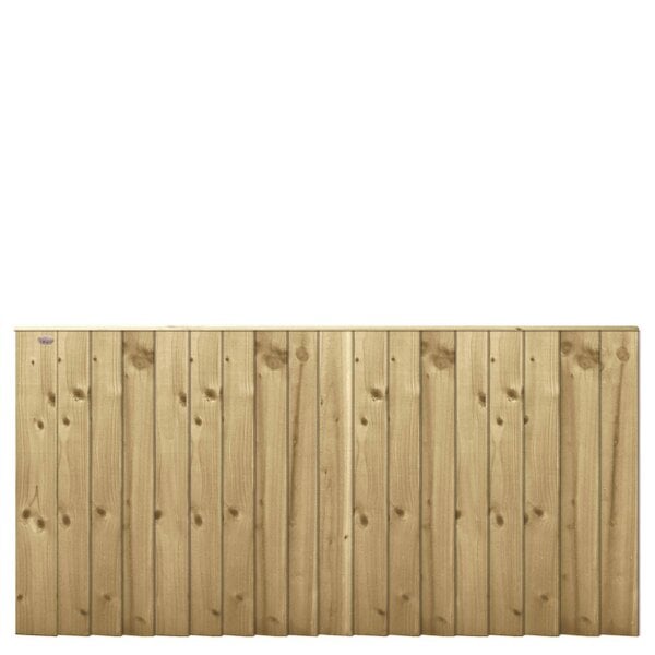 Premier Garden Supplies Flat Top Feather Edge Semi-Braced Fence Panel - 4 Pack H: 3ft x W: 6ft (182.8cm) - Wood - Pressure Treated (Tanalised)