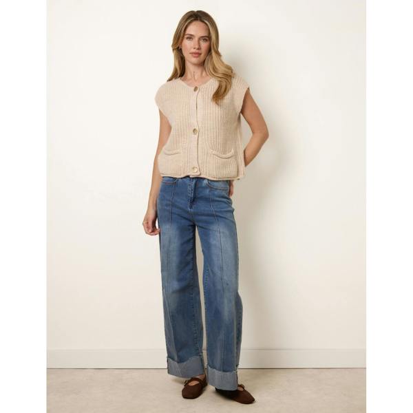 Blue Vanilla Two Pocket Knitted Waistcoat