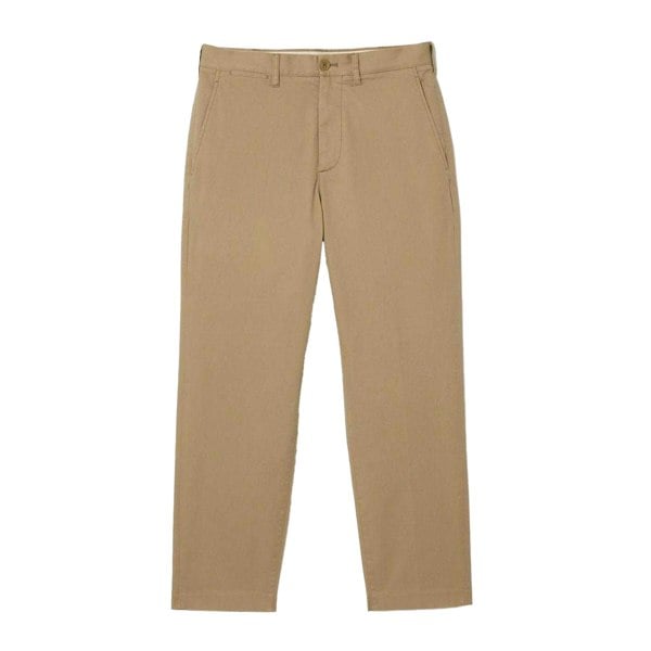 Lacoste Mens Cotton Stretch Skinny Chinos - Brown