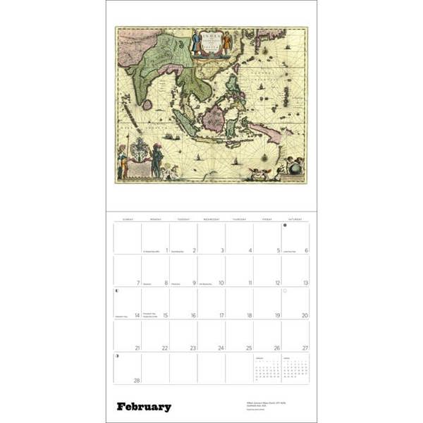 Antique Maps Calendar 2027, Wall Calendars, Month To View, History & Literature, Gift