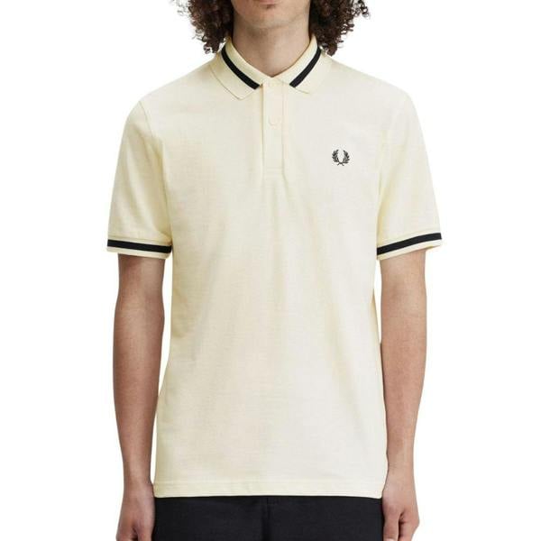 Fred Perry Mens Tipped Cotton Polo Shirt - Navy - 