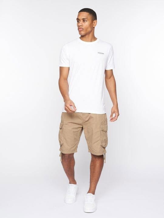 Crosshatch Jamstar Cargo Shorts Tan