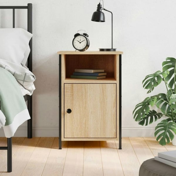 Berkfield Bedside Cabinet Sonoma Oak 40x42x60 cm Engineered Wood
