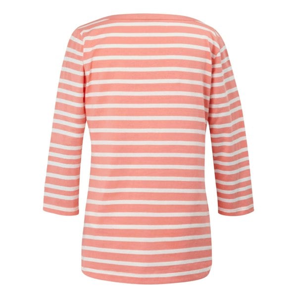 Regatta Womens/Ladies Bayletta 3/4 Sleeve Top - Shell Pink/White