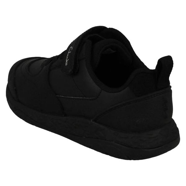 Clarks Boys Clarks Hook And Loop Fastening School Shoes Steggy Stride K