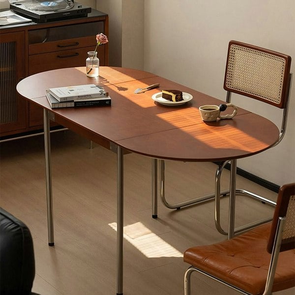 Rit Concept Tsvetkov Foldable Dining Table, Oval, Solid Wood