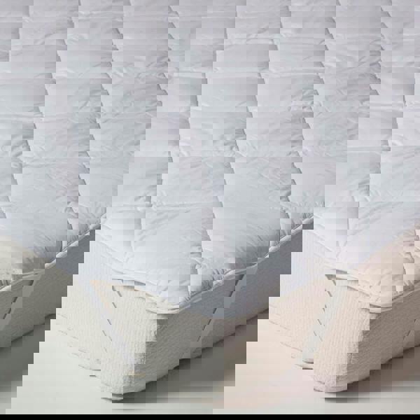 HOMESCAPES Luxury Extra Thick 500 GSM Cotton Mattress Topper Euro Size