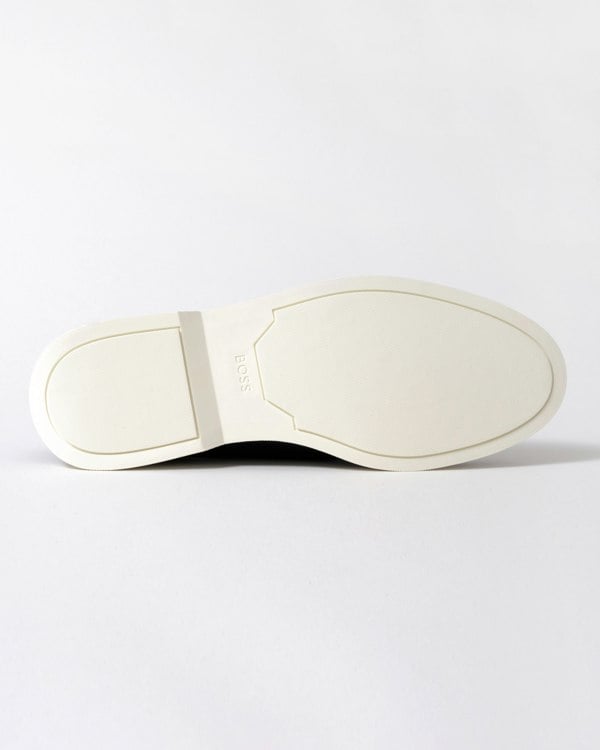 BOSS Orange Sienne Mens Italian Leather Loafers - Black 001