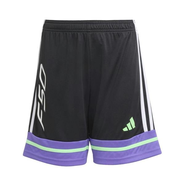 Adidas Childrens/Kids F50 Drawstring Waist Shorts - Black/Purple - 