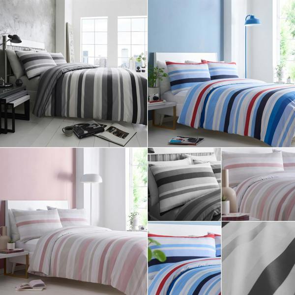 Simply Stripes Pink Duvet Cover Set