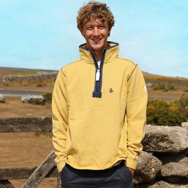 Lazy Jacks LJ40 - Men's Quarter Zip Sweatshirt - Heather