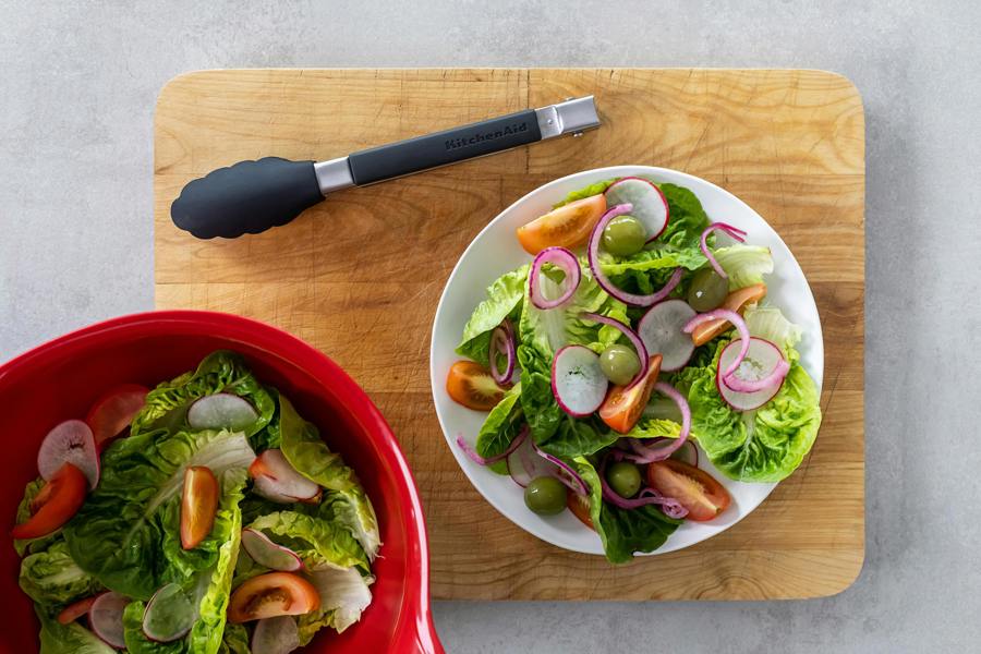 KitchenAid Silicone-Tipped Side-Locking Tongs, 23cm