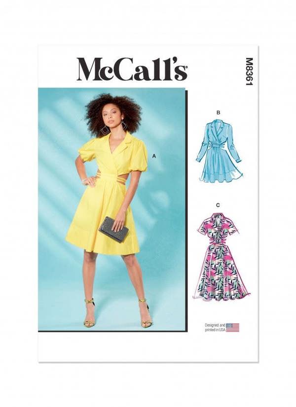 McCalls 8361 Paper Sewing Pattern – Women's Dress, Size 4-12, Intermediate