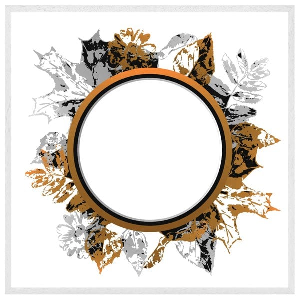Benjamin Tate Design Paint print autumn decoration (Picutre Frame)
