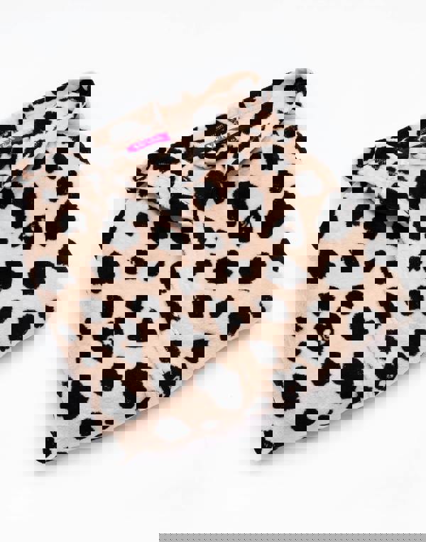 Barbie Girls Beige Leopard Logo Bathrobe