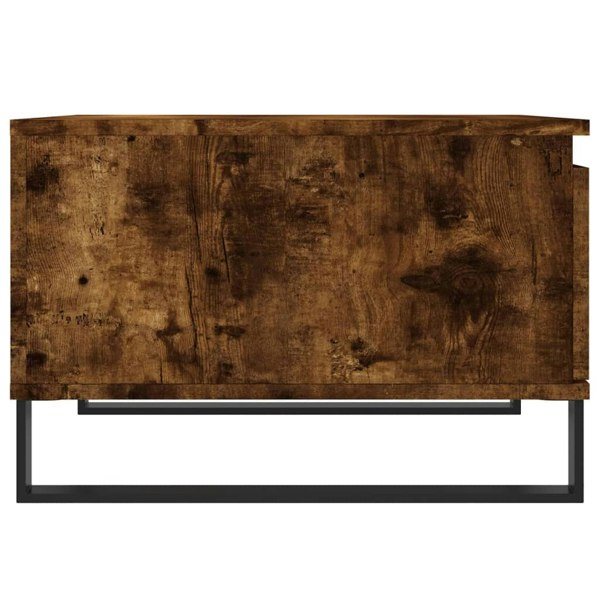 Berkfield Coffee Table Smoked Oak 55x55x36.5 cm Engineered Wood