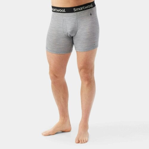 Smartwool Mens Merino Boxer Brief Boxed Underwear Travel Base Layer Black